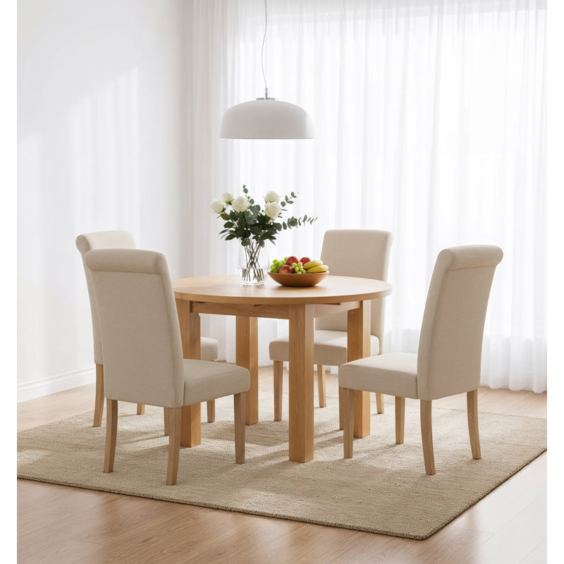 4 - Person Drop Leaf Solid Oak Dining Set