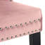 Chaise d'appoint à oreilles en velours capitonné Kirsten-83868871