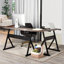 Mckain L-Shaped Metal Base Writing Desk