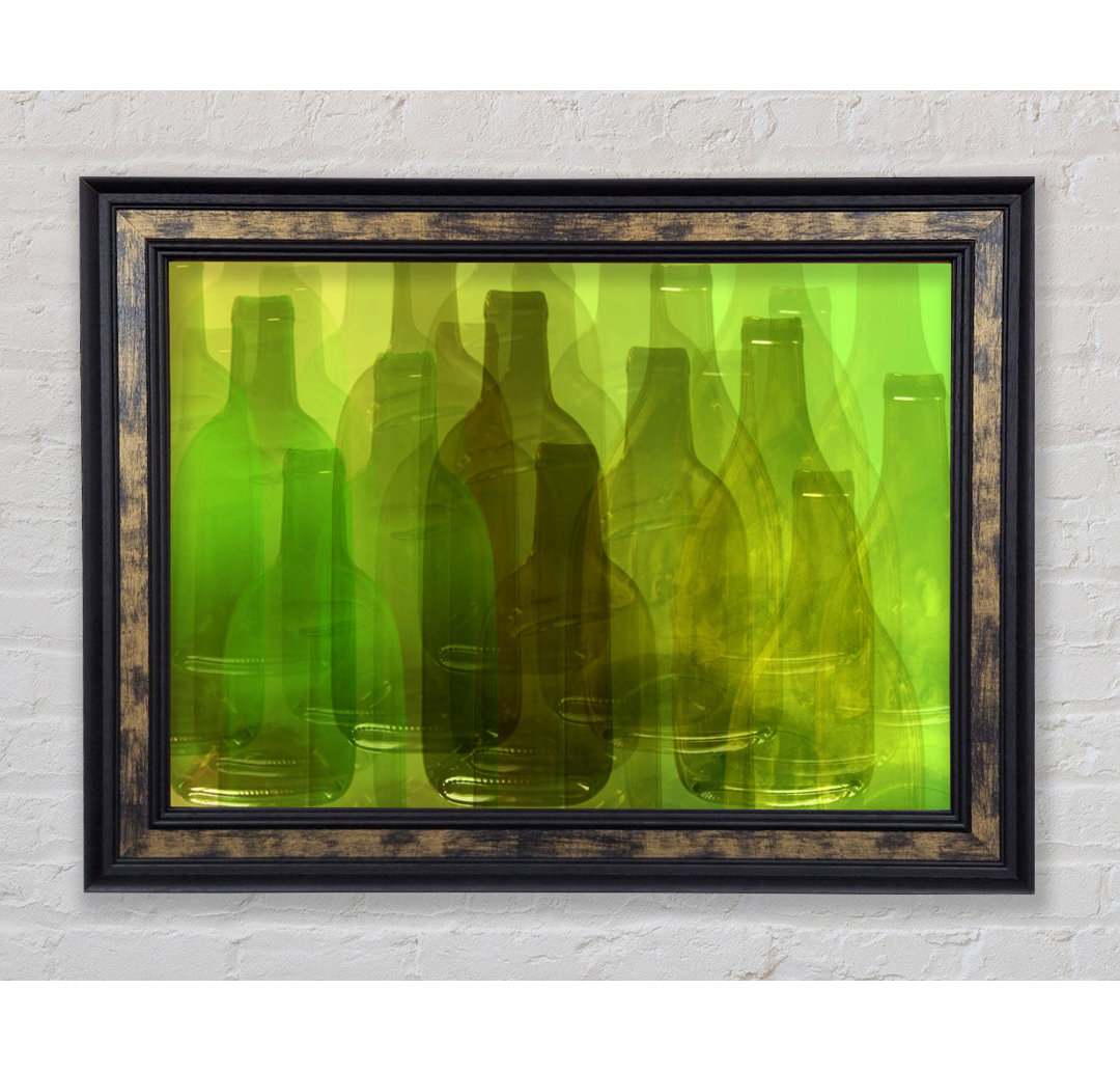 Just Wine Bottles - Einzelne Bilderrahmen Kunstdrucke