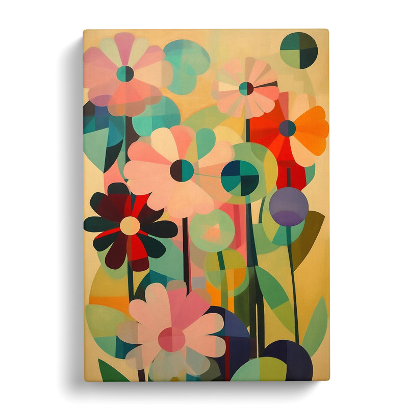 Capron Flowers Orphism Design Vol.8 - Wrapped Canvas, 50cm H x 35cm W x 3cm D