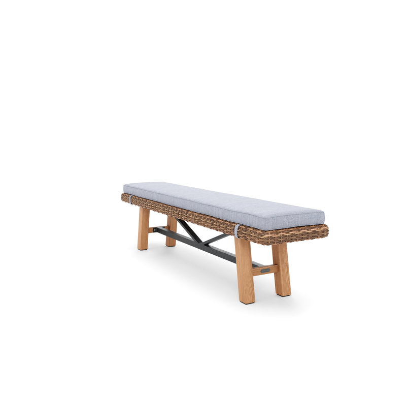 Truss Outdoor Teak Dining Bench