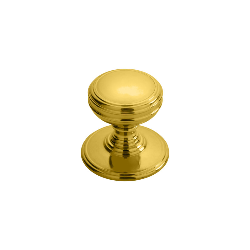 FTD DELAMAIN PLAIN KNOB 30Mm, Polished Brass