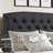 Fabric Upholstered Bed,Tufted Headboard Adjustable Height Bed Frame-2004121577-2004121581