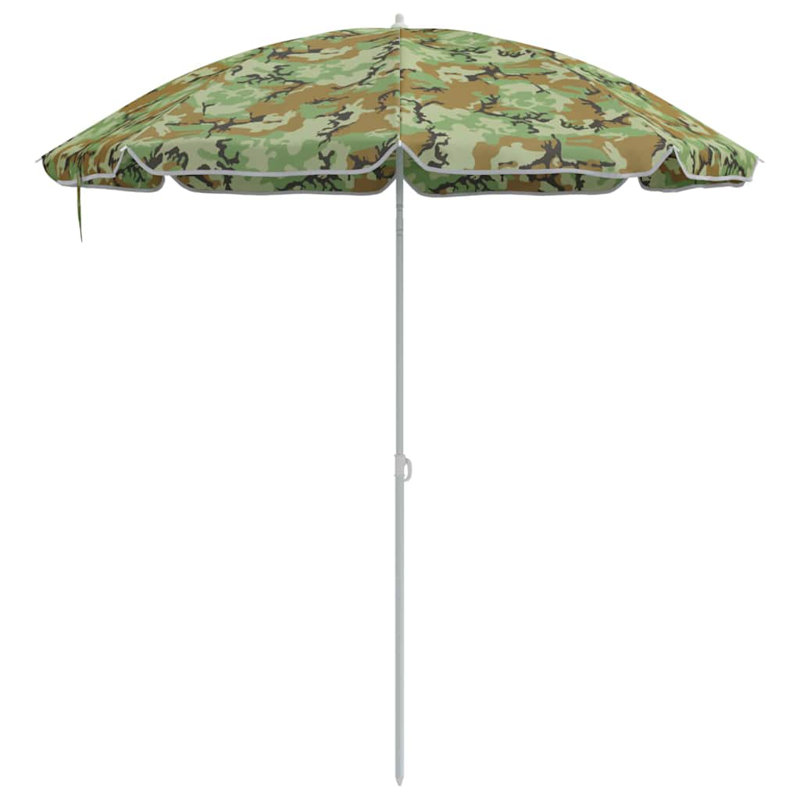 Market Parasol, 212cm H x 206cm W x 206cm D, Green Abstract