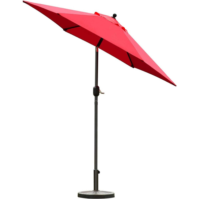 Parasol de table d'extérieur 7,5 pi, Rouge