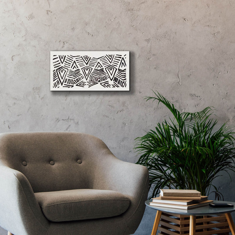  «Tribal Panel» par Stellar Design Studio, art mural sur toile, 24 po x 12 po