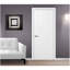 Dalle de porte intérieure stratifiée blanc doux Ovalo-104904259