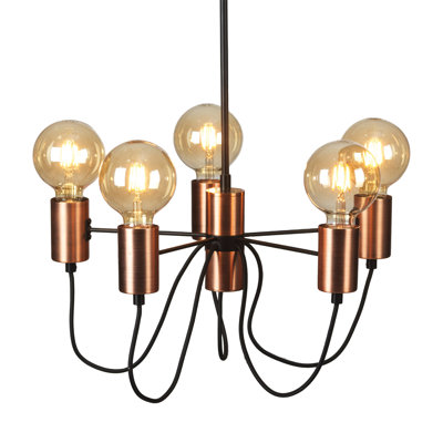 5 - Light Matte Black Pendant