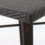 Table de bar carrée durable en osier de 32 pouces pour une utilisation extérieure, résistante aux intempéries et élégante pour tout patio ou jardin