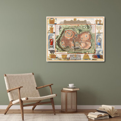 Astoria Grand The Rijksmuseum Gallery Wrapped Canvas Art: View of Jerusalems Temple Mount from the East 61526