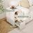 Solid Wood Nightstand, Leather Nightstand With 2 Spacious Storage Drawers, Narrow Bedside Table, End Table, Compact Design, Perfect For Bedroom, Small Spaces-758888281