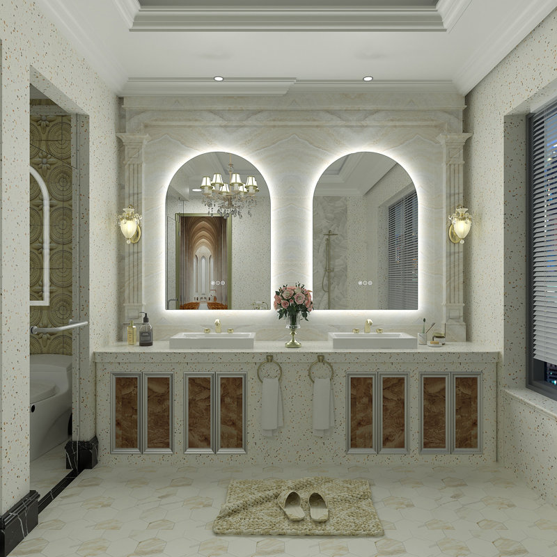 Aevar UL Certified LED Anti-Fog Tempered Glass Bathroom/Vanity Mirror with 3-Year Warranty, 36" x 24"