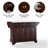 Baillargeon Granite Top Kitchen Island-824444095