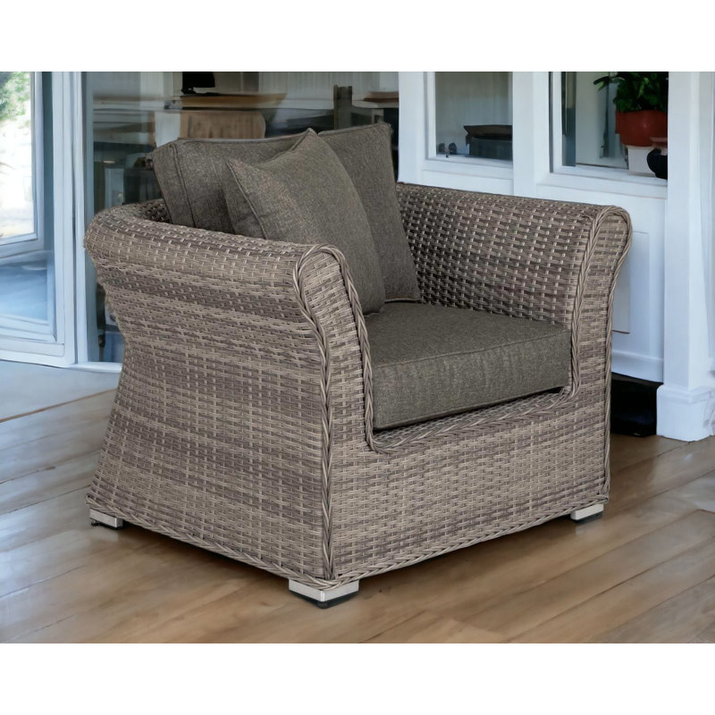 95cm Wide Straight Patio Sofa with Cushions
