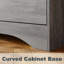 Commode pour chambre à coucher, commode de ferme de 47 po avec rangement, commode à 6 tiroirs, conception à bord courbé, commode de style maison de campagne pour chambre à coucher, salon ou couloir-1251938807