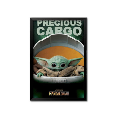 Framed - The Mandalorian Precious Cargo 36x24 Star Wars Movie Art Print Poster -  Buy Art For Less, IF SB P4610