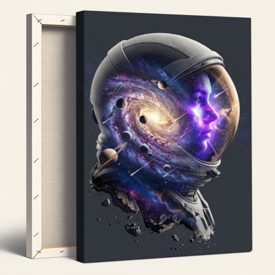 Cosmic Astronaut, reproduction d'art sur toile, ensemble de 1