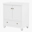 Charmant meuble-lavabo avec plusieurs options de rangement et fabrication durable