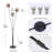 Lianabel 64.96'' Rattan Tree Floor Lamp with 3 Bulbs Included