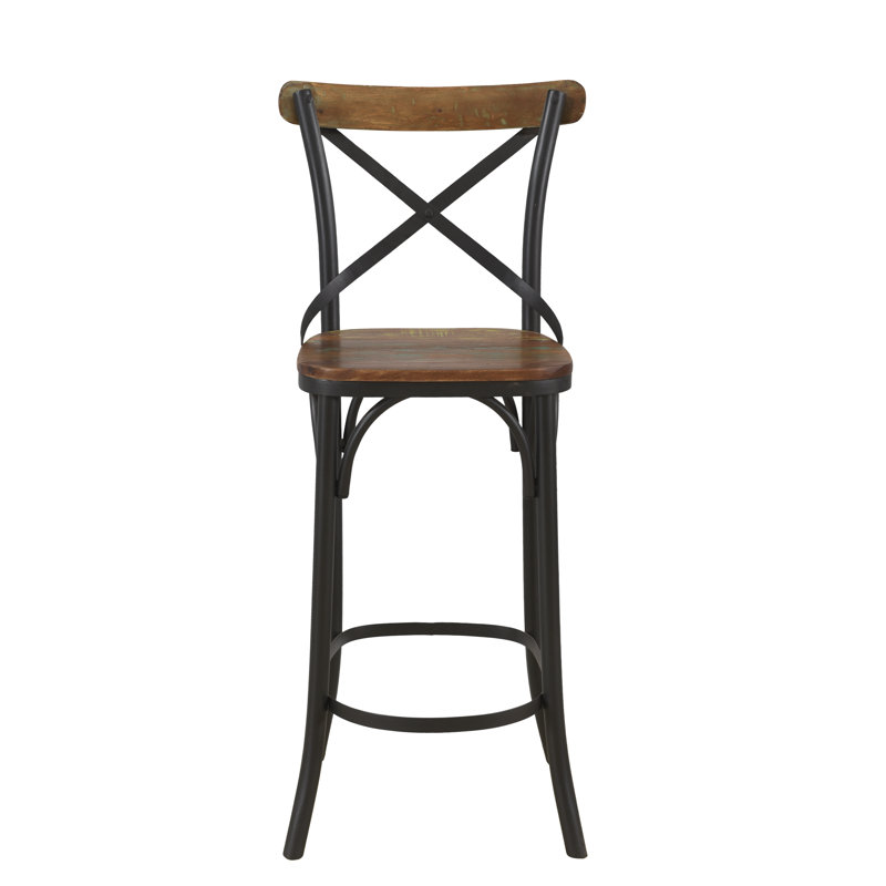 Jaydynn Counter Stool with Metal Frame, Black, Bar Stool (31" Seat Height)