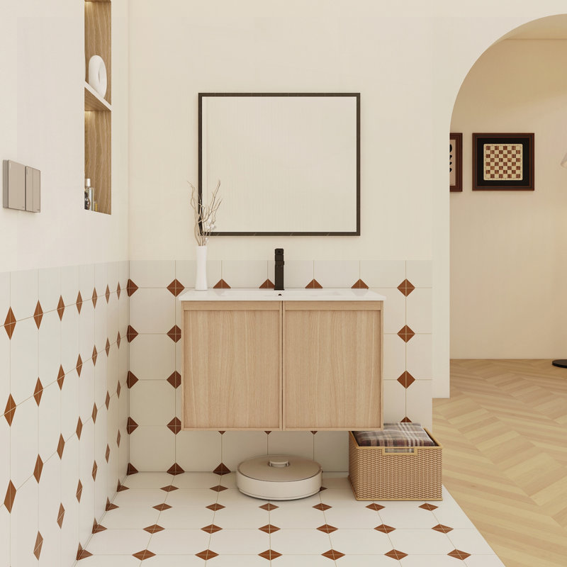 Meuble-lavabo flottant 30 po avec lavabo, 30"
