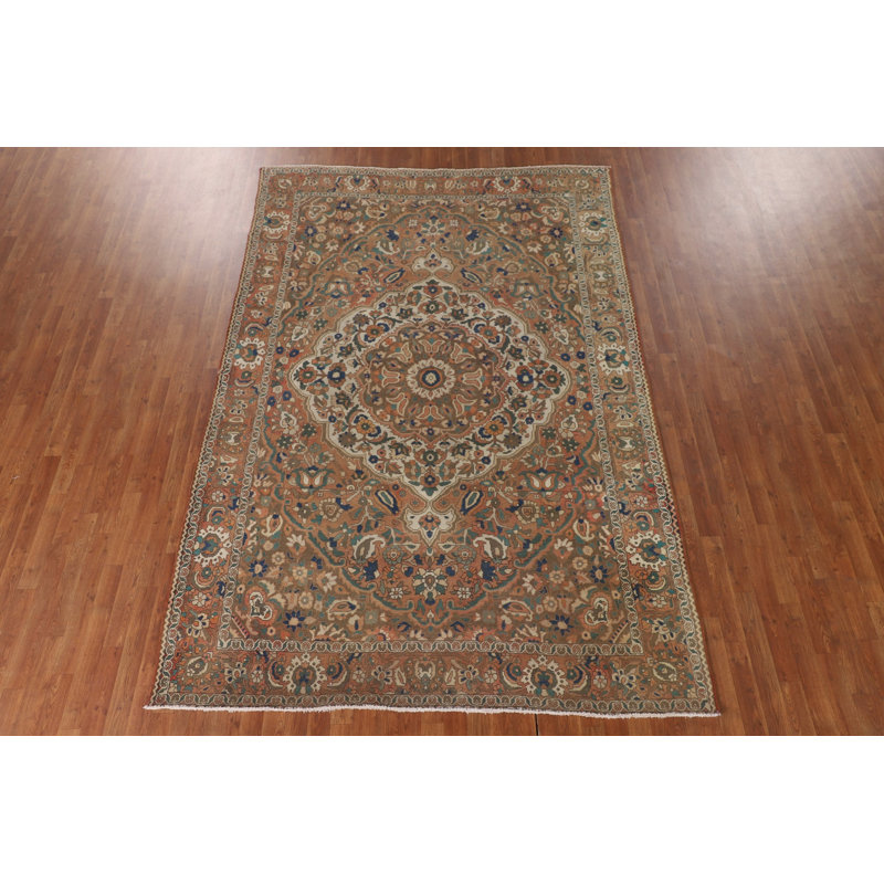 Tapis floral rétro 7 x 10
