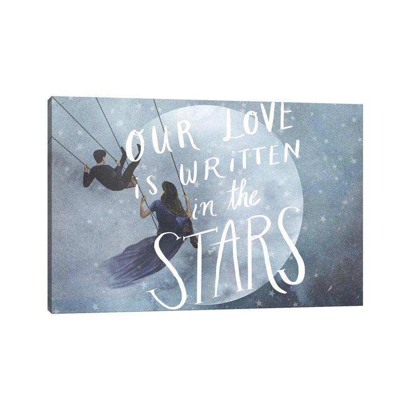 Celestial Love Collection A by Victoria Borges - Wrapped Canvas Print, 20.32 cm H x 30.48 cm W