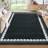 Contemporary Washable Rugs Low Pile Non Slip Soft Stain Resistant Modern Border Carpet Foldable Floor Mats-557003546