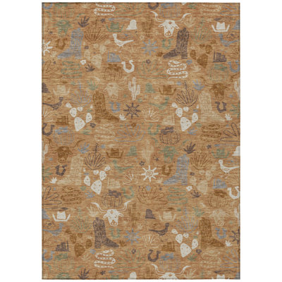 Machine Washable Indoor/Outdoor Chantille ACN2512 Kids Rug