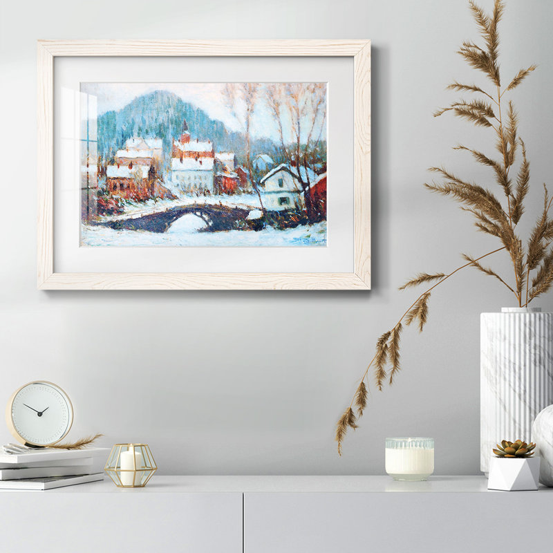 " Sandviken, Norway, 1895 02 ", 28" H x 42" W x 1.5" D, White