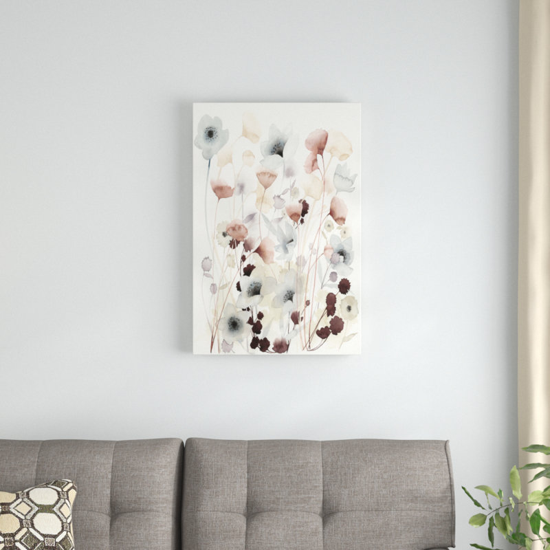 «NC Bespoken Blossoms I» par Grace Popp, reproduction d'art sur toile tendue, H 30 po x l 20 po