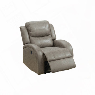 Like Leather Fabric Power Recliner Chair