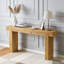 Console en bois massif 63 "
