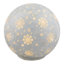 LED Lighted Snowflakes Glass Globe Christmas Decoration - 6" - White