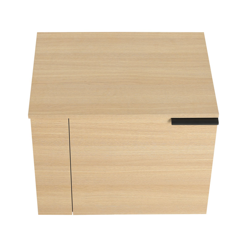 Meuble-lavabo moderne 24 po - Armoire spacieuse en chêne pour les grandes salles de bain, Chêne