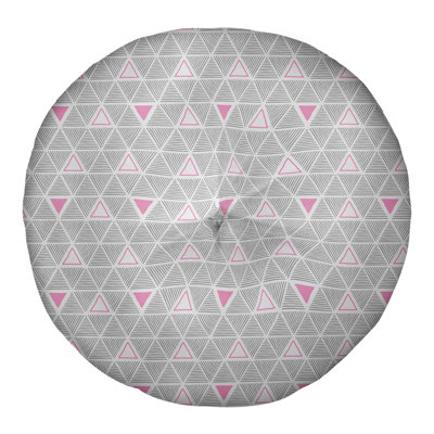 Coussin de sol classique à motif de triangles dessinés à la main