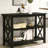 2-Shelf Wood Entryway Console Table, Deep Merlot