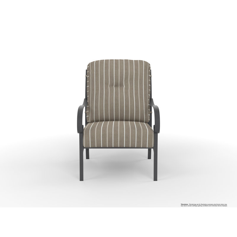 Pasadera Outdoor Lounge Chair, Trax Sequoia, Carbon Black