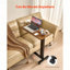 Table de lit électrique à hauteur ajustable avec porte-gobelet - Bureau d'ordinateur portable