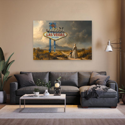 Lost In Vegas Classic Dramatic Vintage Landscape Nature Wall Art Print