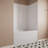 Streamline DSH-1460-151 32 in. L x 48 in. W x 55 in. H 3-Piece Glue-Up Alcove Bathtub Surround in White Tile Finish