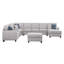 Canapé modulaire avec repose-pieds 9 pièces Eric-452885519