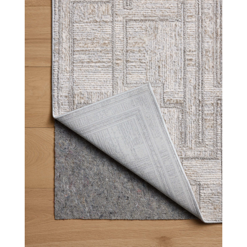 Fazzolari Grey / Ivory Area Rug, Runner 2'7" x 10'