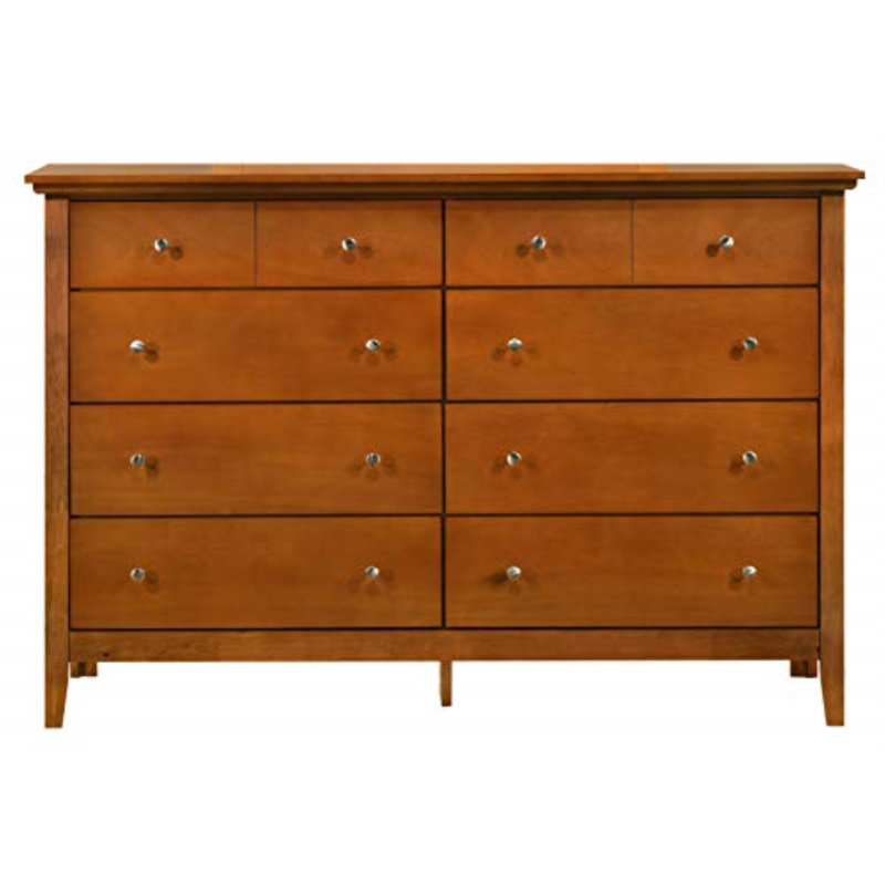 Hammond 8 Drawer 59" Double Dresser, Light Brown