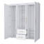 Armoire blanche 2 portes tout-en-un