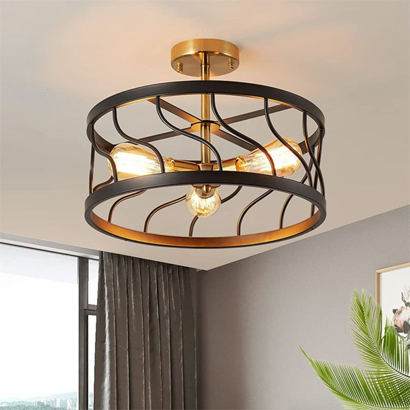 Plafonnier encastré 3 lumières 6,7 po