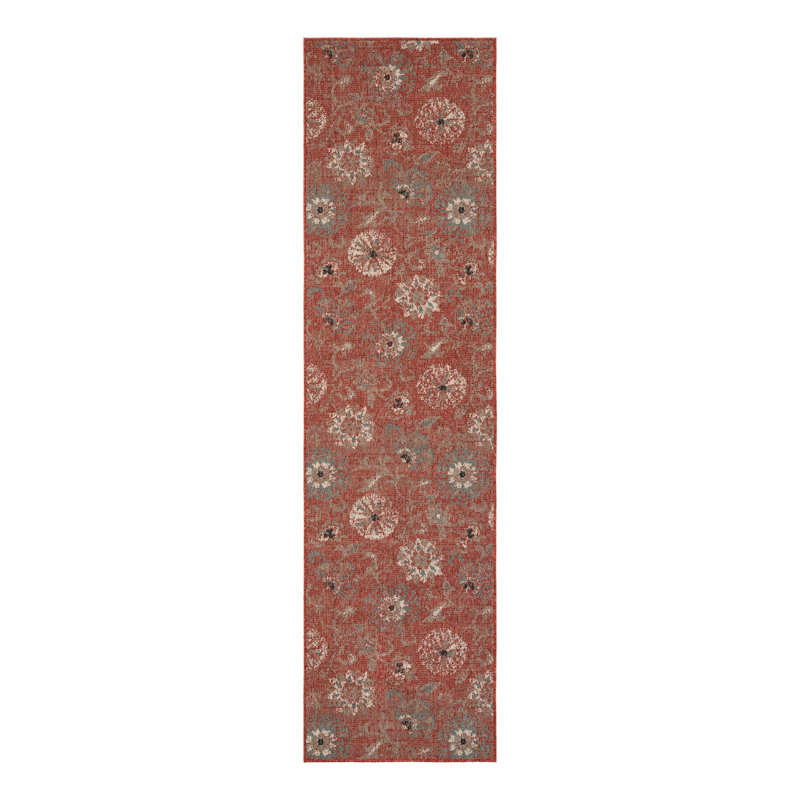 Tapis d'extérieur botanique, Tapis de couloir 2 pi 7 po x 10 pi