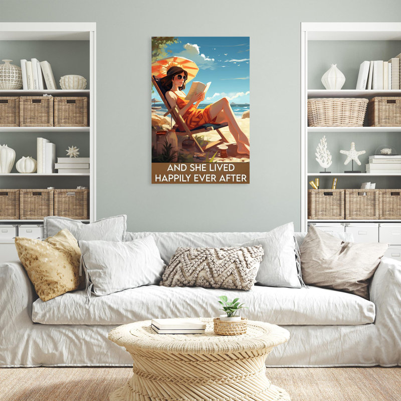 Beach And She Lived Happily 3, H 36 po x l 24 po x P 1,25 po