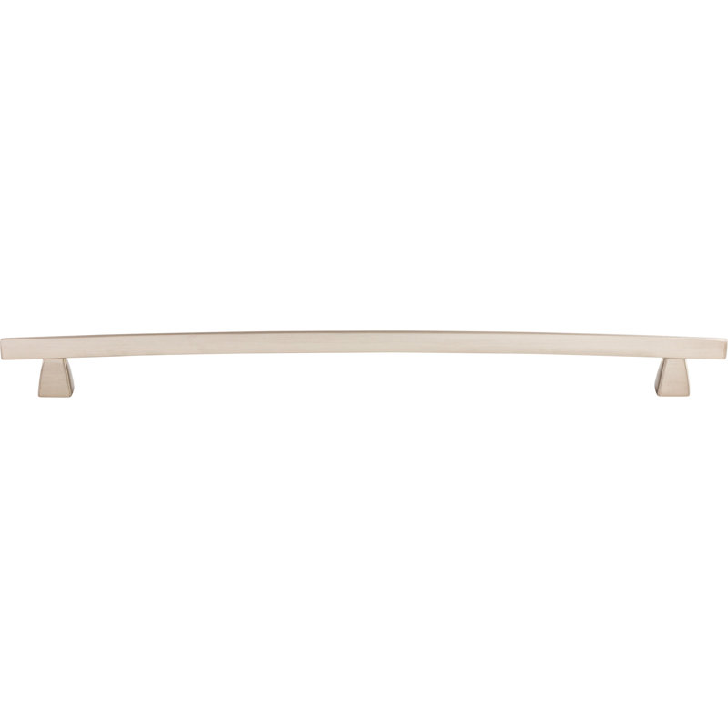 Arched Bar Pull, Brushed Satin Nickel, 12" Center to Center